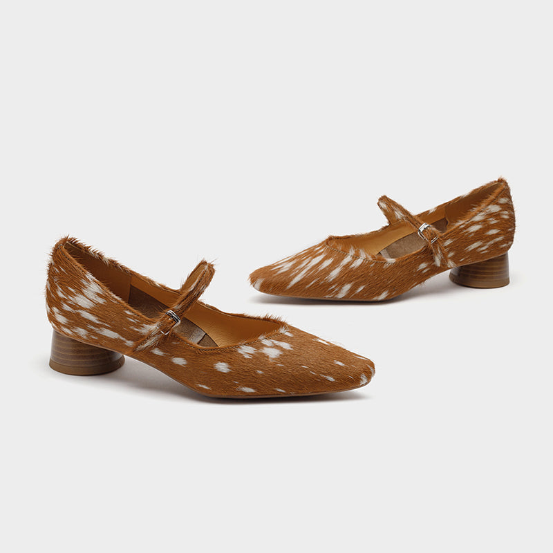 Amari Faux Fur Heels