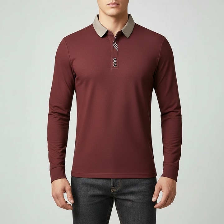 Belmont Long-Sleeve Polo Shirt