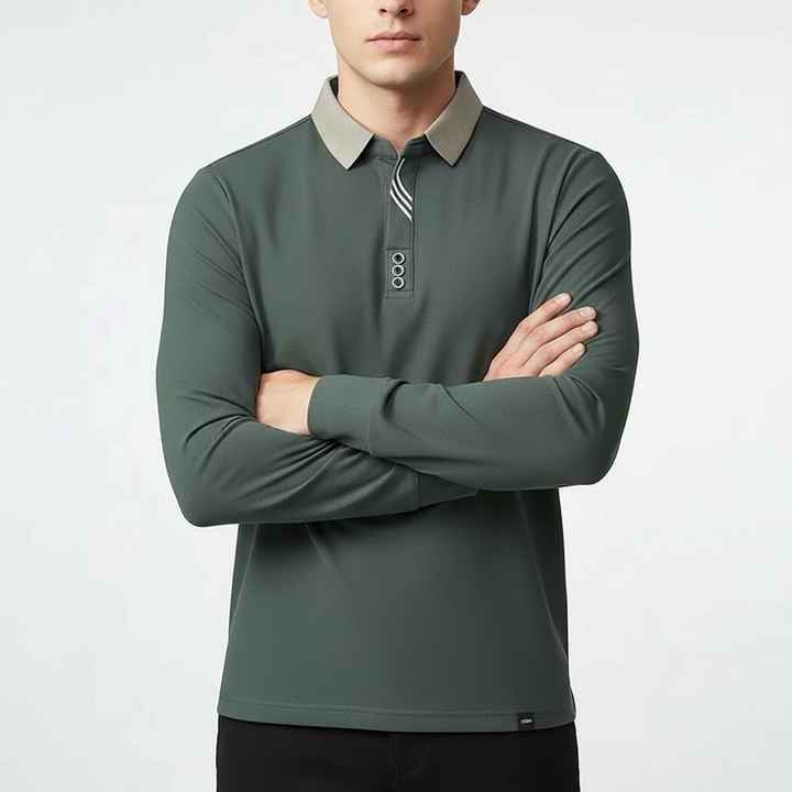 Belmont Long-Sleeve Polo Shirt