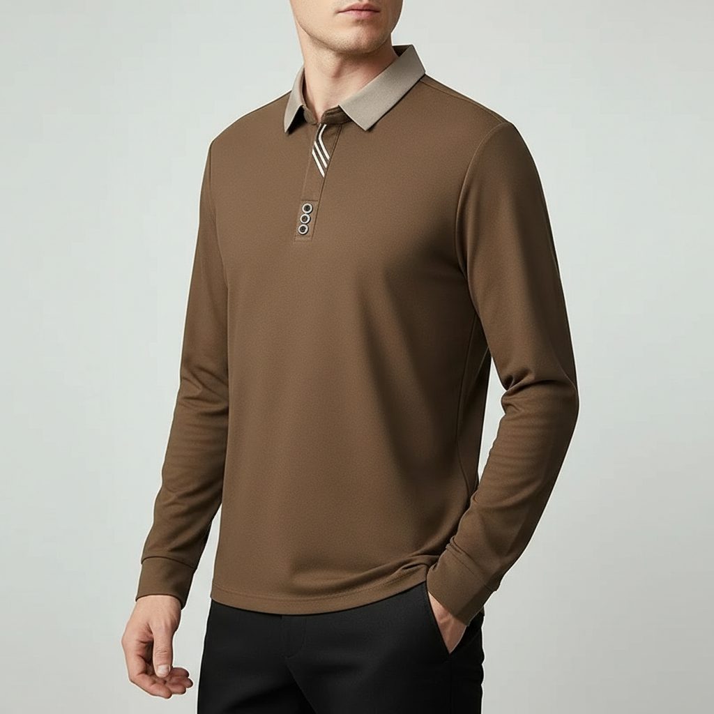 Belmont Long-Sleeve Polo Shirt