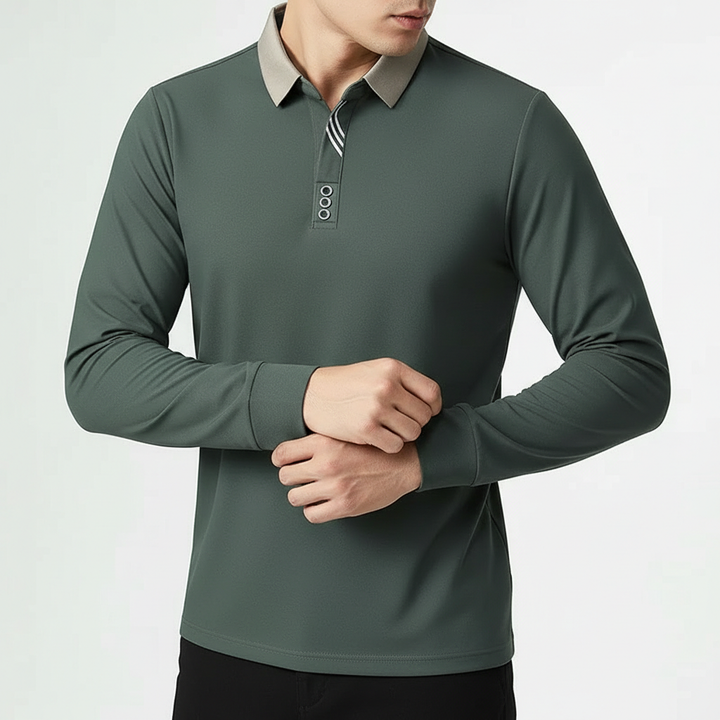 Belmont Long-Sleeve Polo Shirt