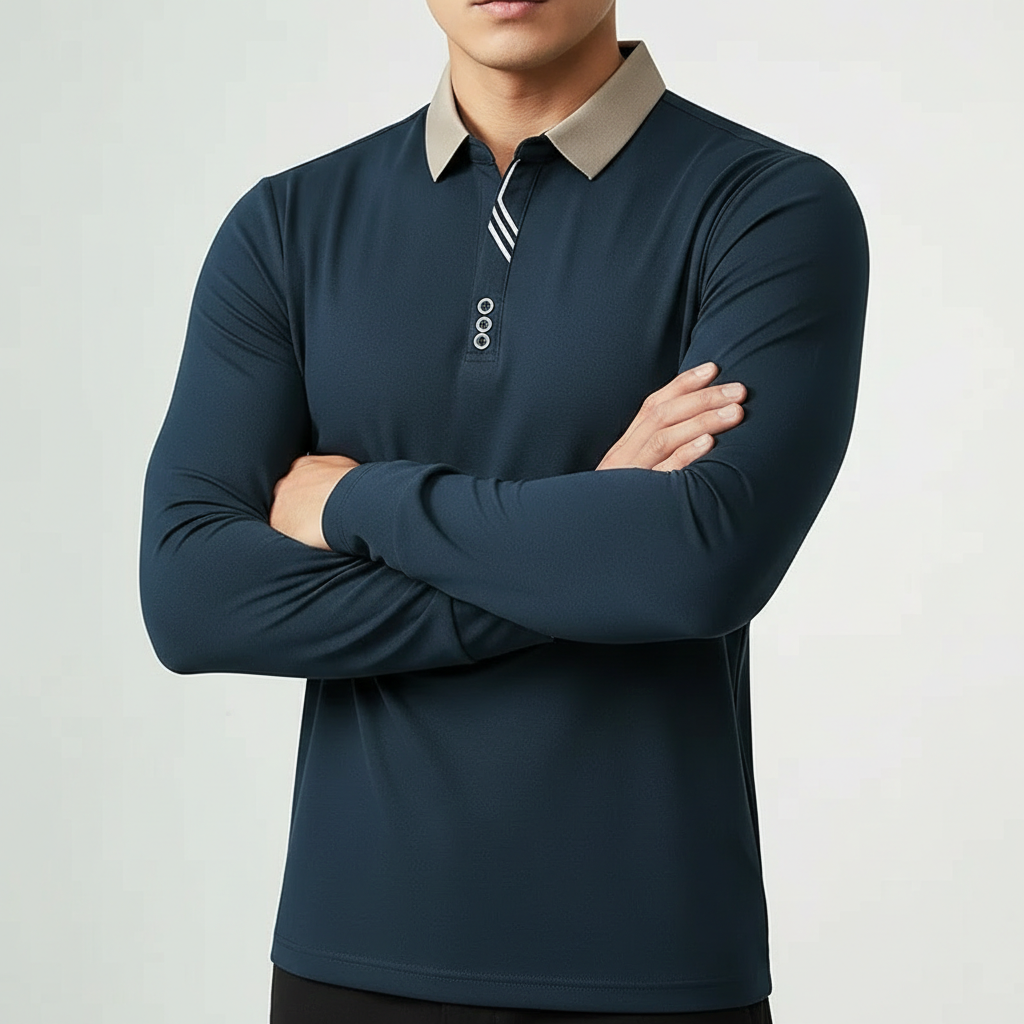 Belmont Long-Sleeve Polo Shirt