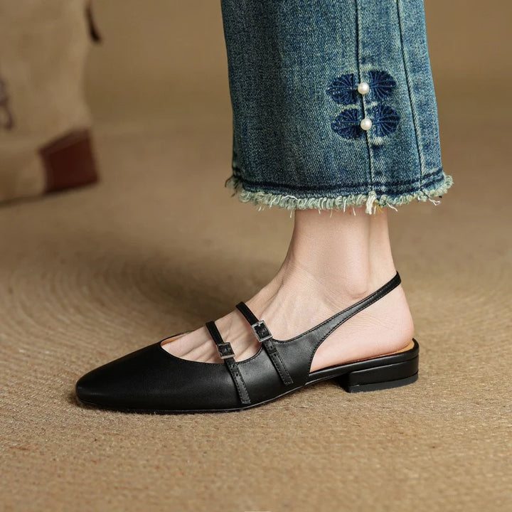 Paris Leather Flats
