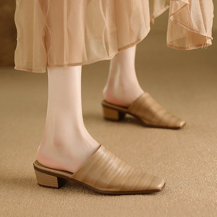 Melrose Genuine Leather Mules