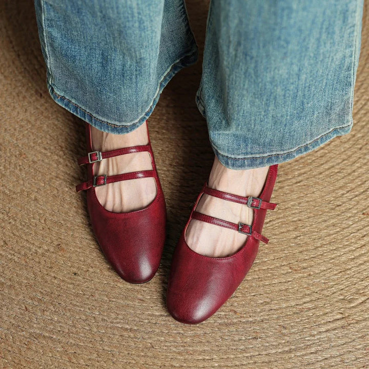 Paris Leather Flats
