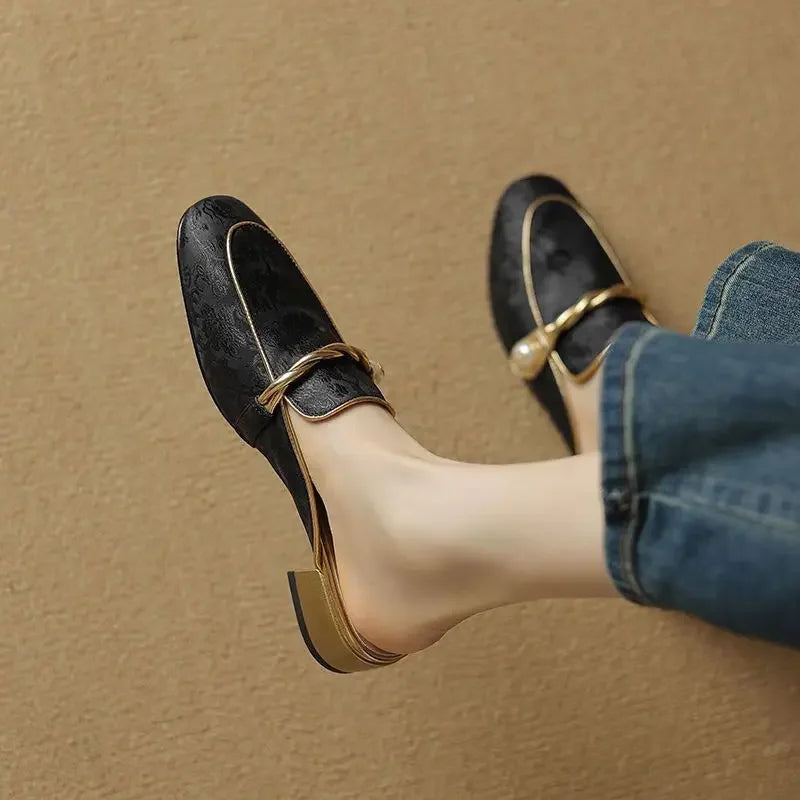 Monet Satin Mules