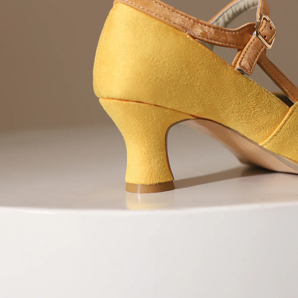 Charlotte Suede Heels