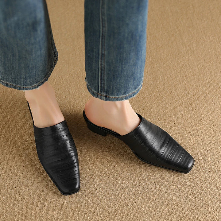 Melrose Genuine Leather Mules
