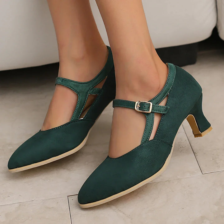 Charlotte Suede Heels