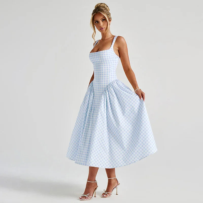 Alina Plaid Dress