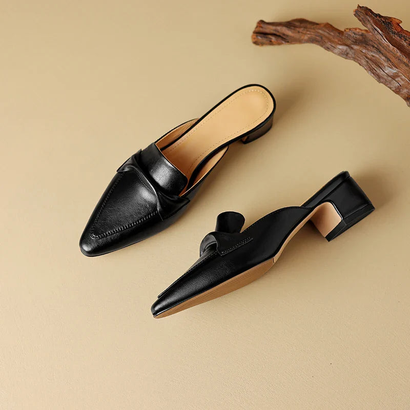 Antonia Leather Mules