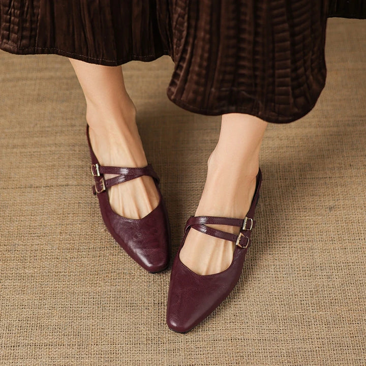 Renelle Genuine Leather Mules