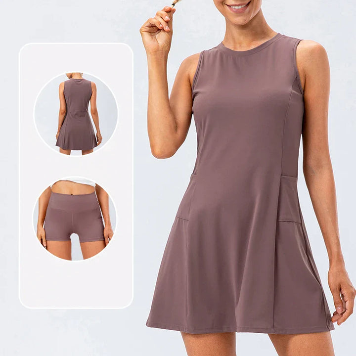 Aloura Athleisure Tennis Dress