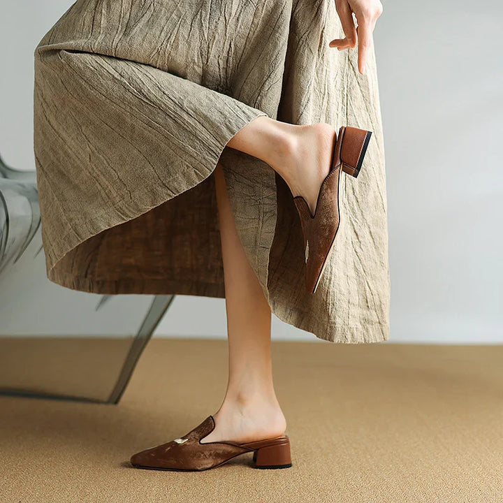 Solea Velvet Mules