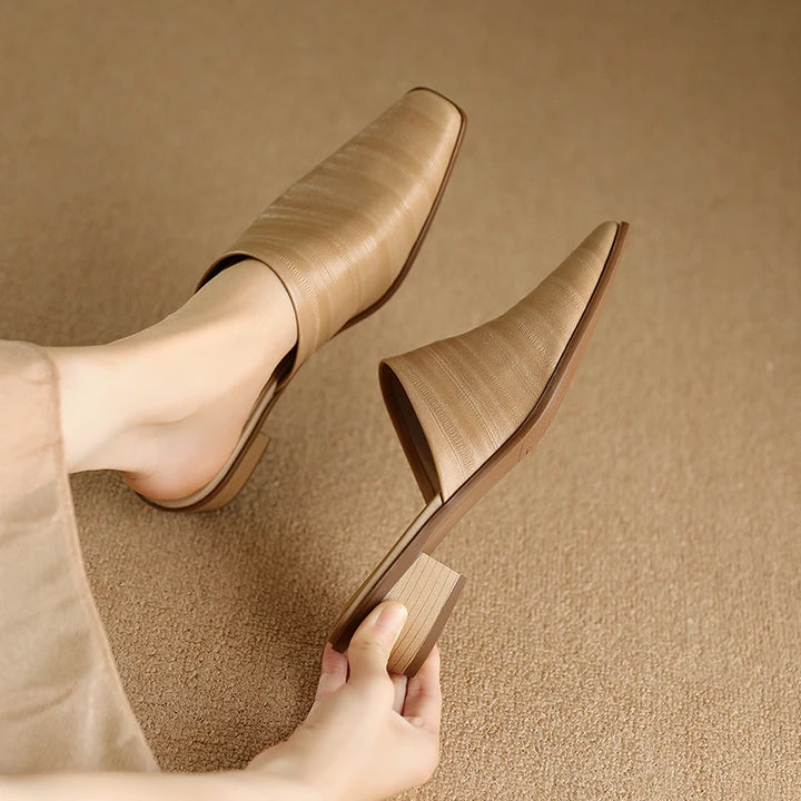 Melrose Genuine Leather Mules