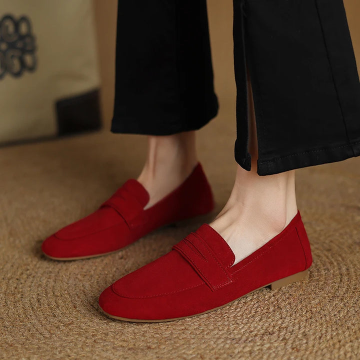 Elara Suede Loafers