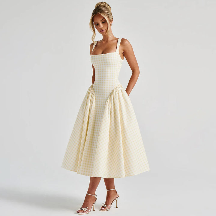 Alina Plaid Dress