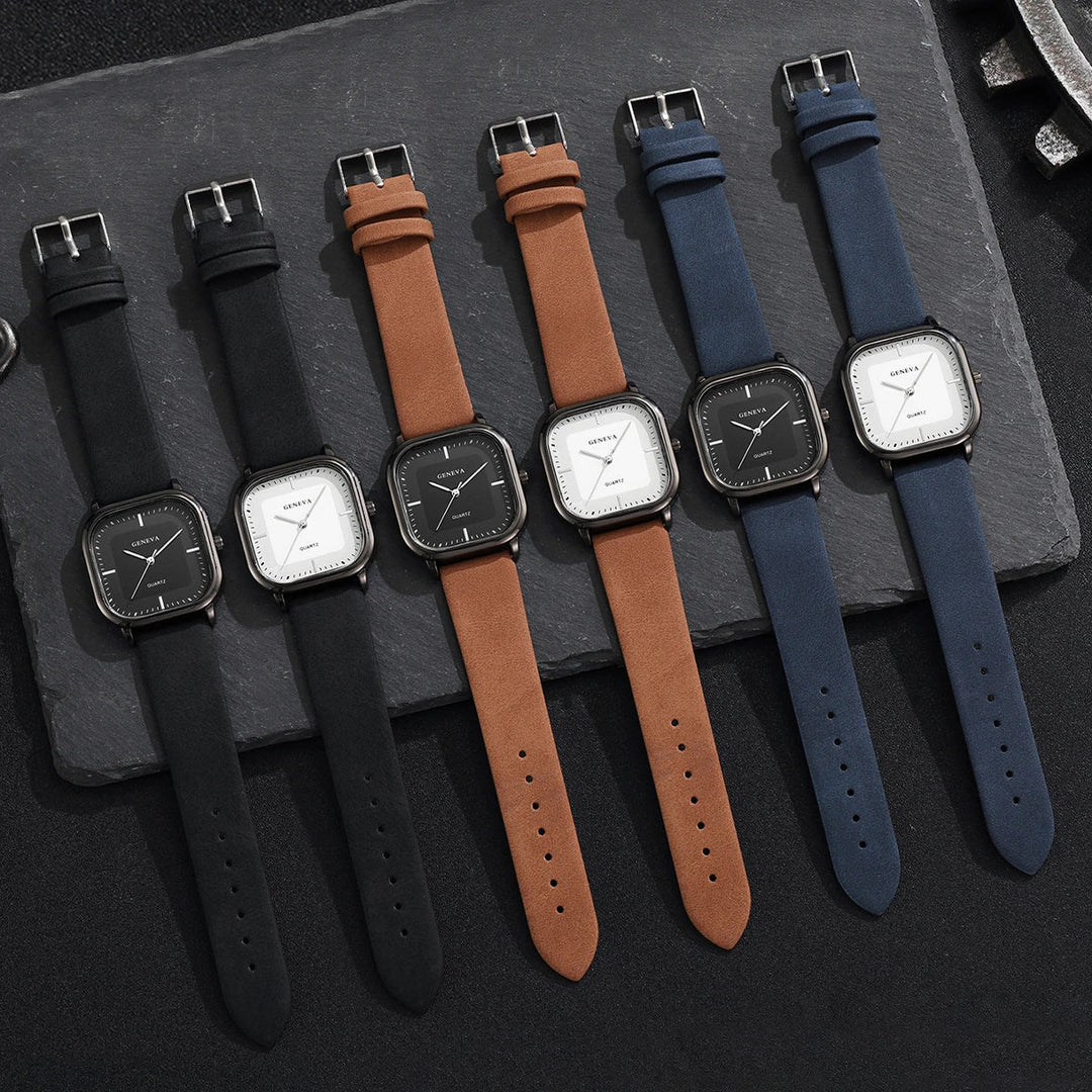 Geneva Square Dial Watch