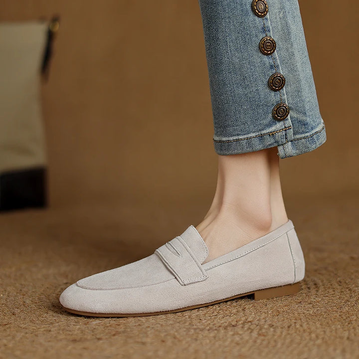 Elara Suede Loafers