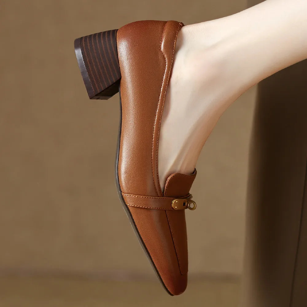 Marcella Genuine Leather Heels
