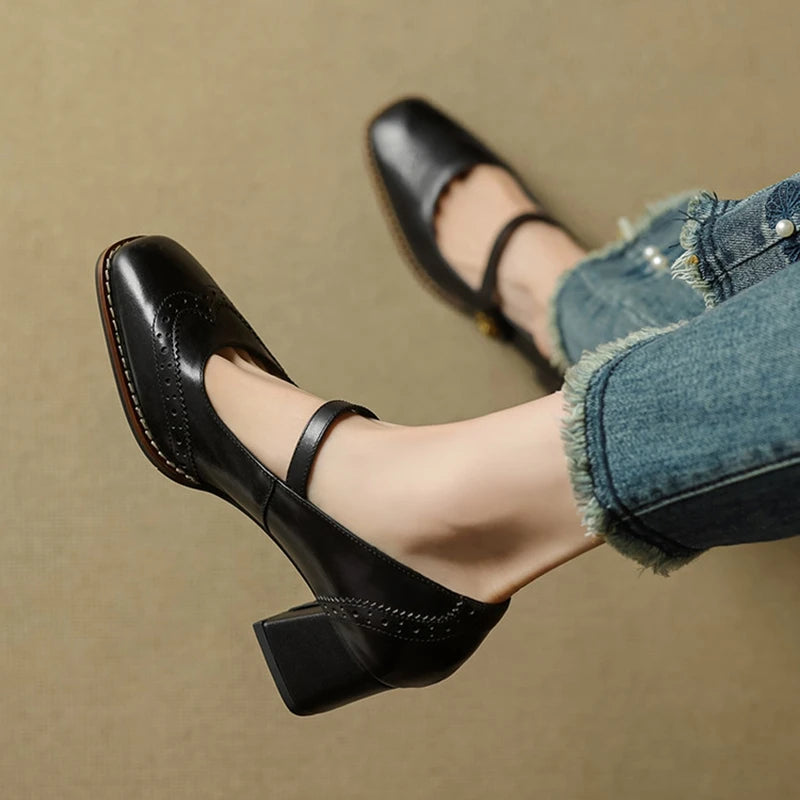 Nerana Leather Heels
