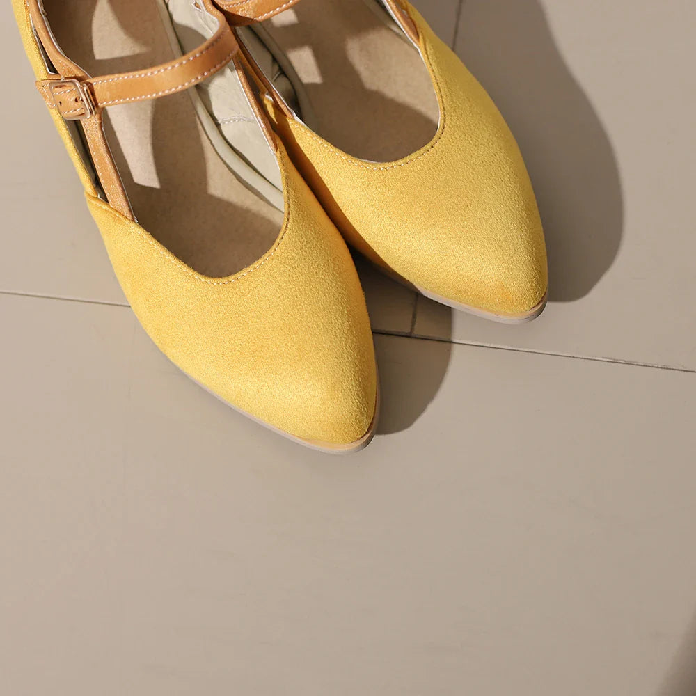 Charlotte Suede Heels