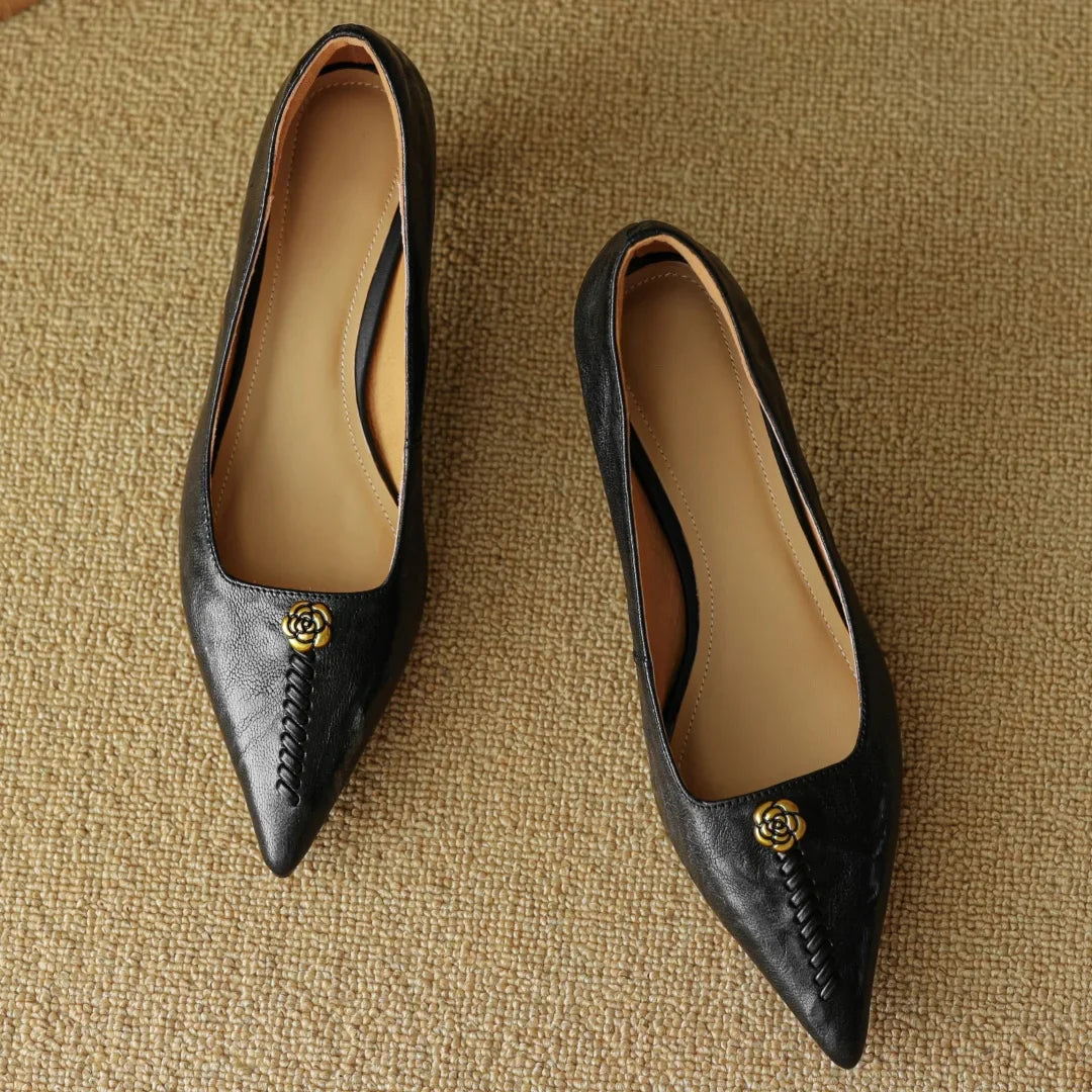 Mila Hart Leather Heels