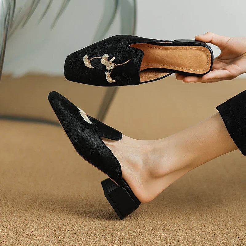 Solea Velvet Mules