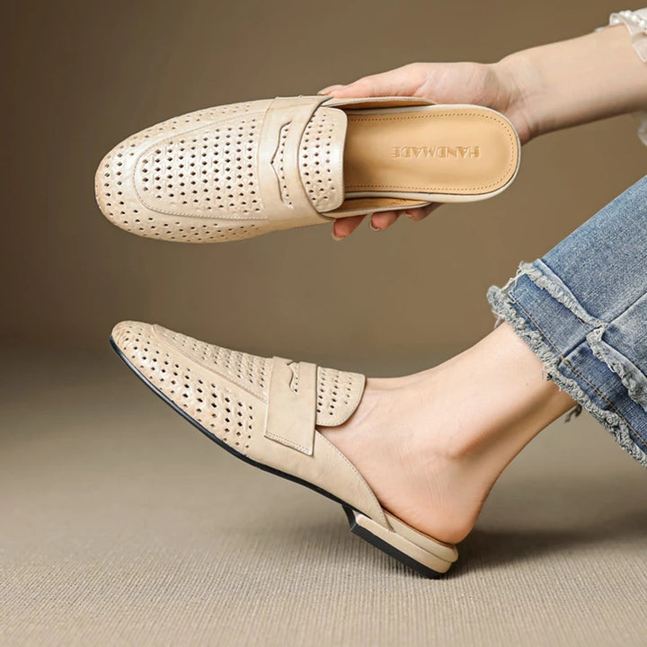 Lindos Leather Mules