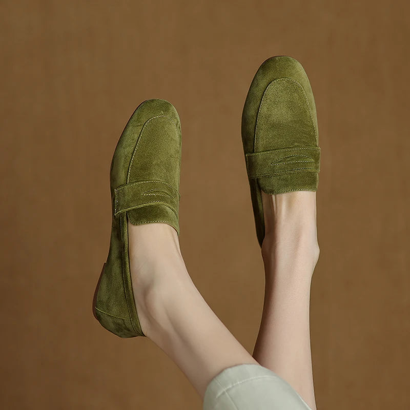 Elara Suede Loafers