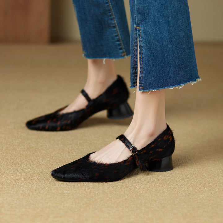 Amari Faux Fur Heels