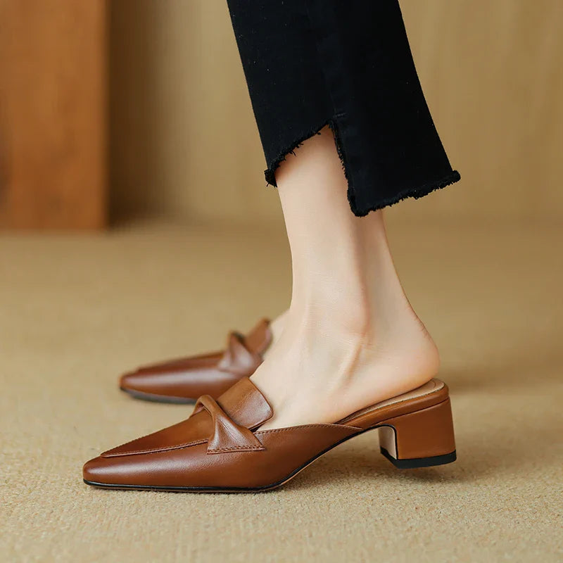 Antonia Leather Mules