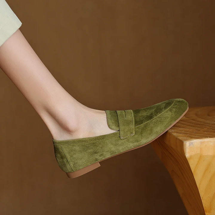 Elara Suede Loafers