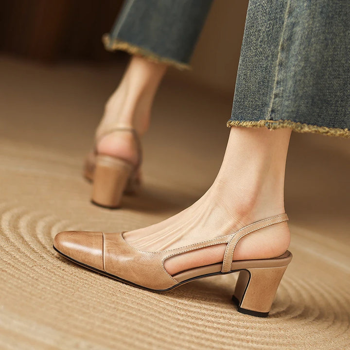 Capri Leather Heels