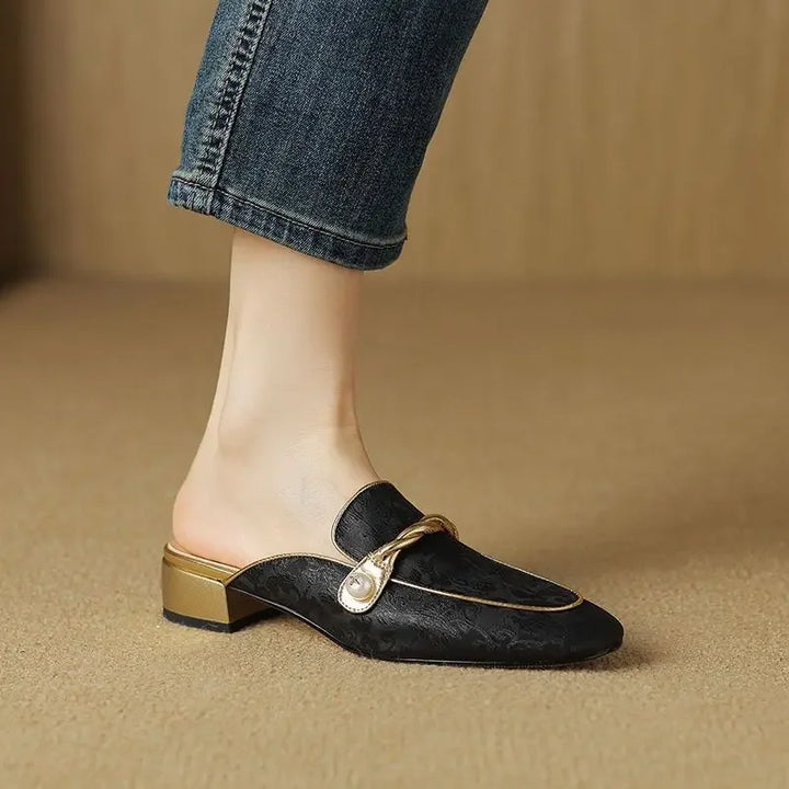 Monet Satin Mules