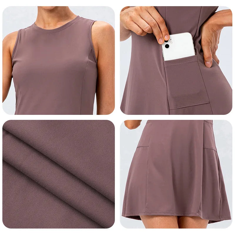Aloura Athleisure Tennis Dress