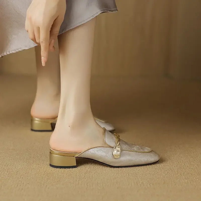 Monet Satin Mules