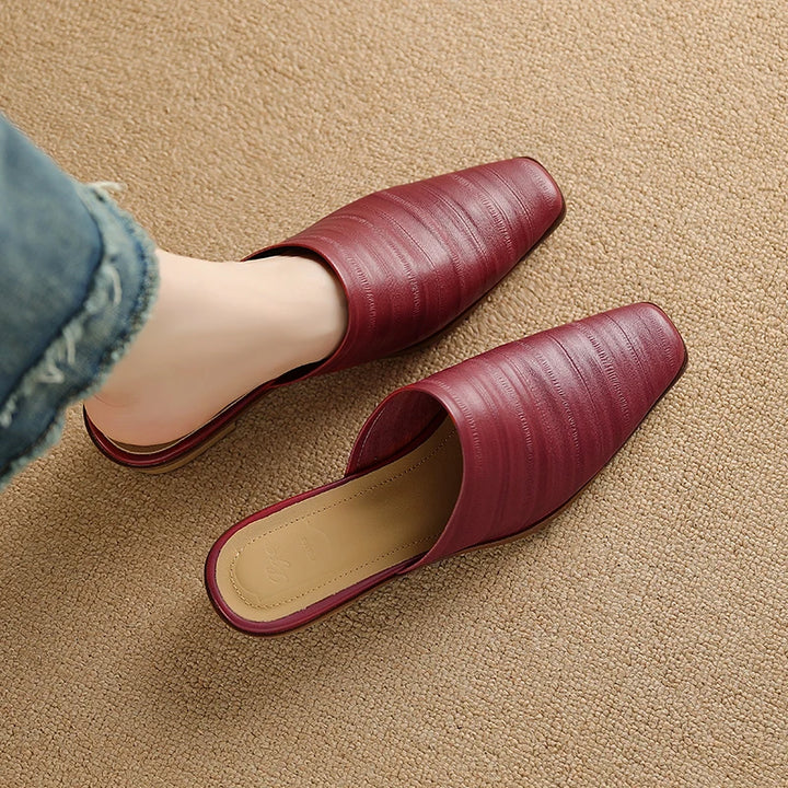 Melrose Genuine Leather Mules