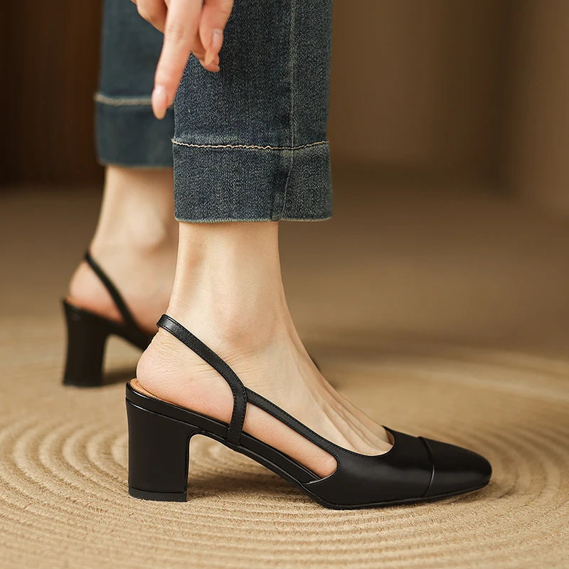 Capri Leather Heels