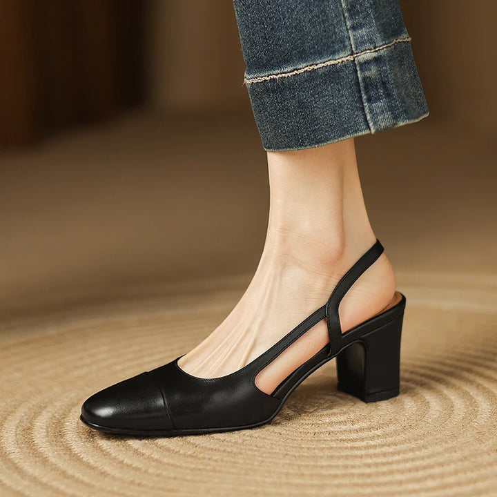 Capri Leather Heels