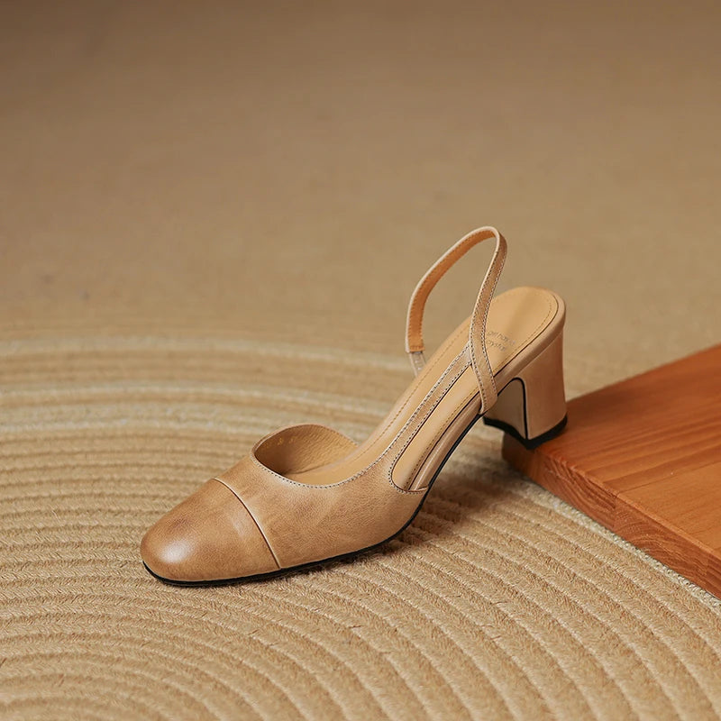 Capri Leather Heels