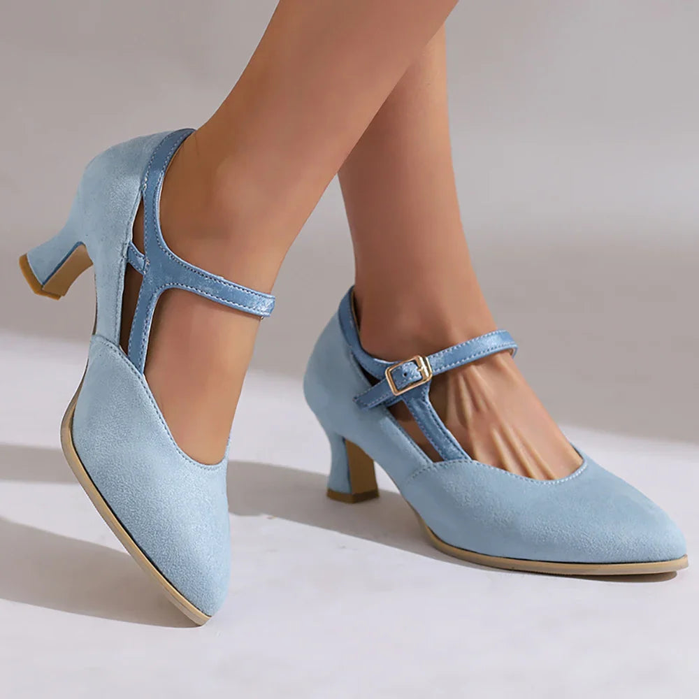 Charlotte Suede Heels