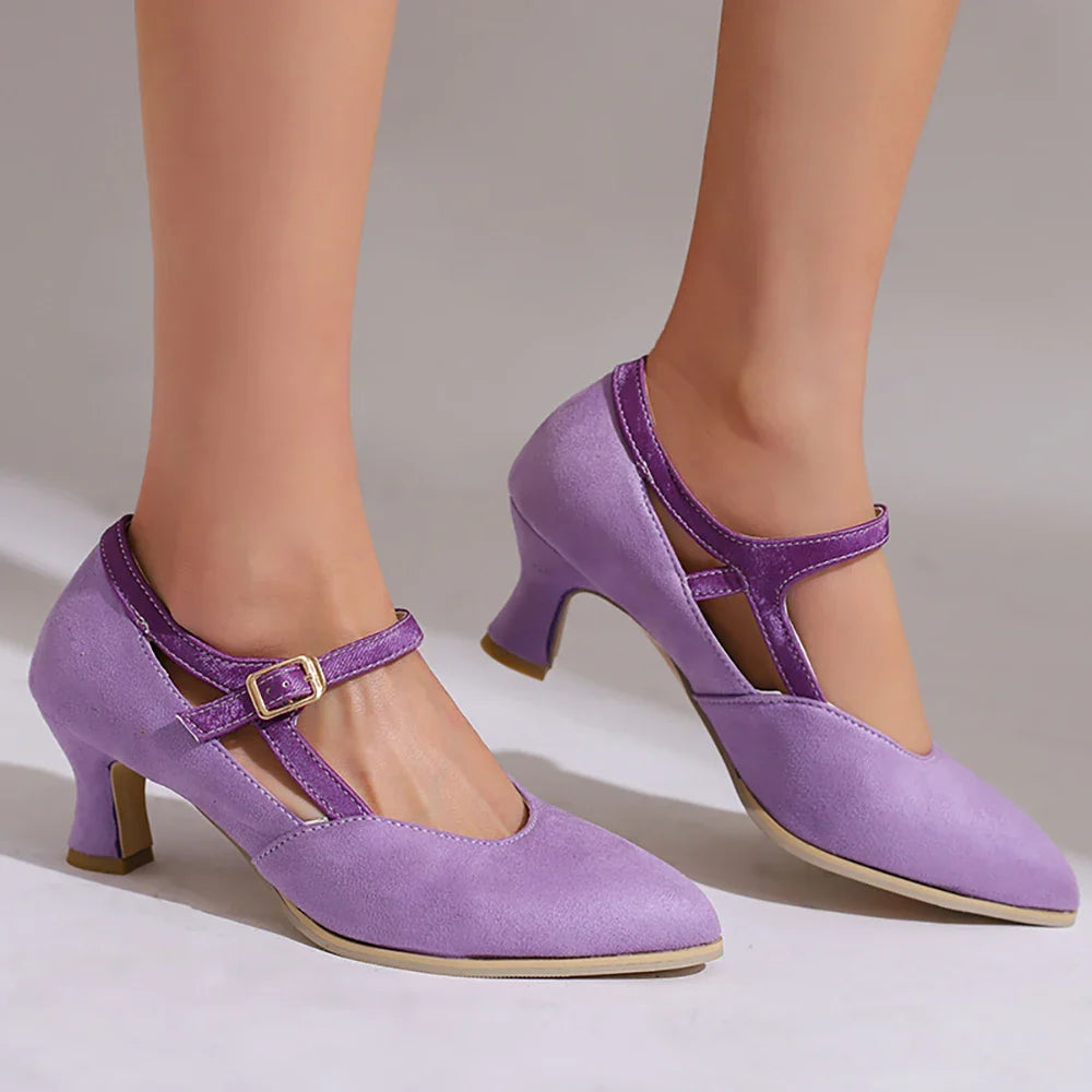 Charlotte Suede Heels