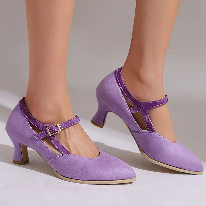 Charlotte Suede Heels