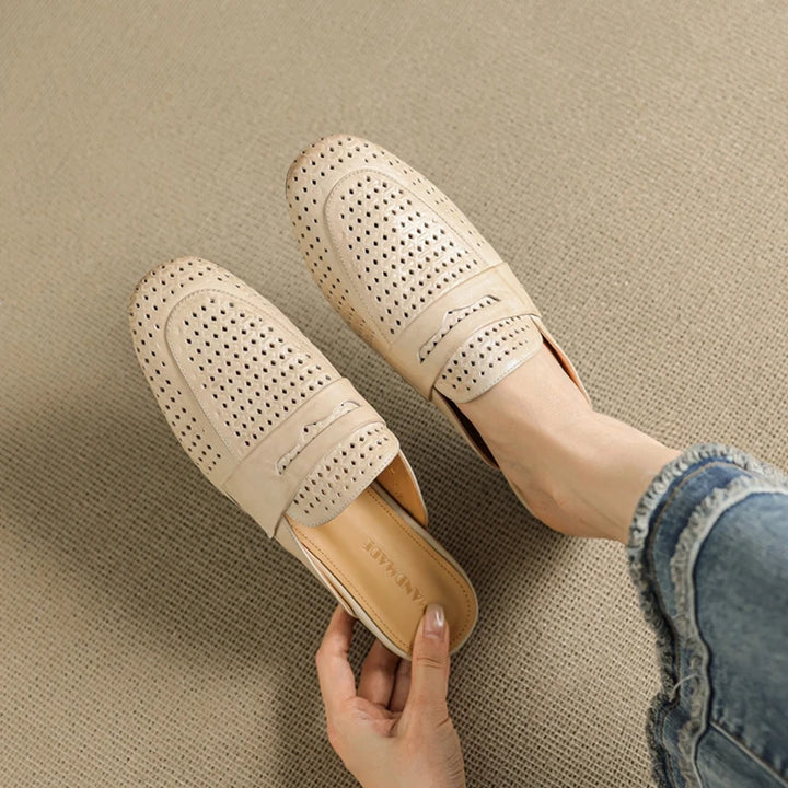 Lindos Leather Mules