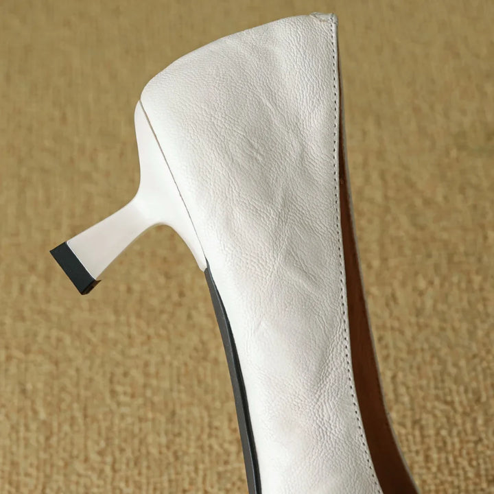 Mila Hart Leather Heels