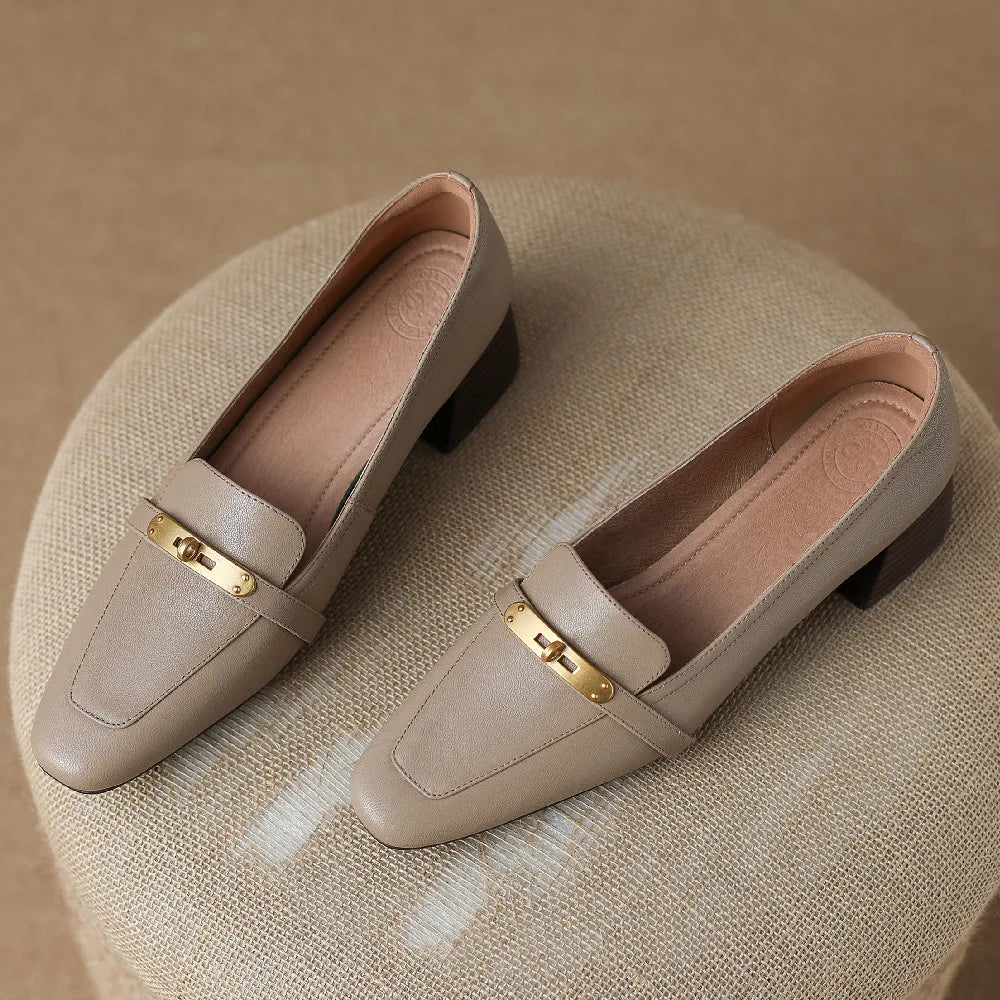 Marcella Genuine Leather Heels