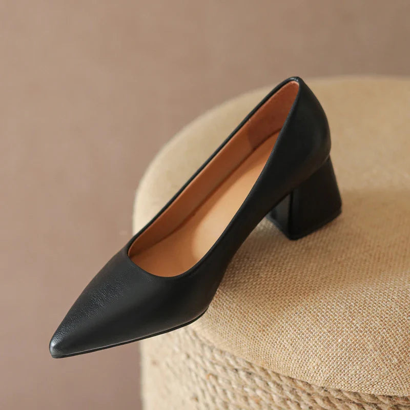 Madeline Leather Heels