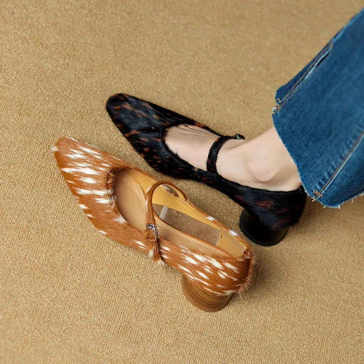 Amari Faux Fur Heels