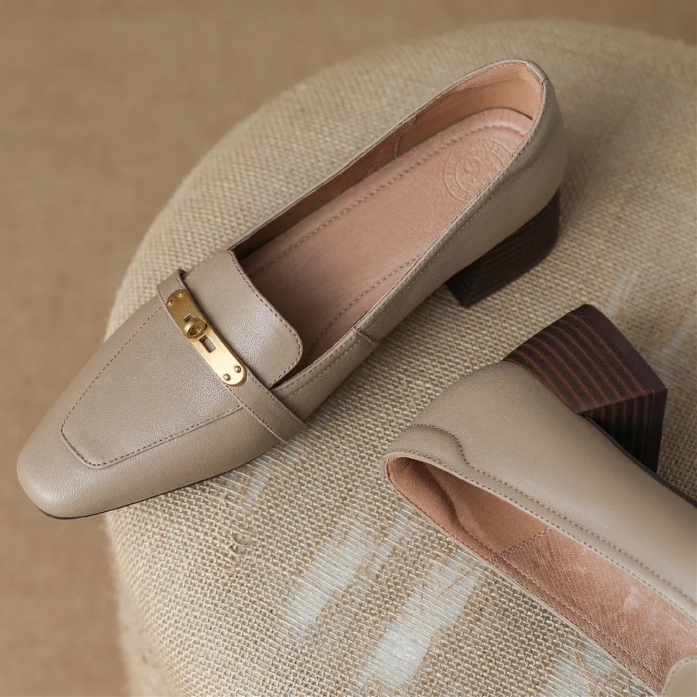 Marcella Genuine Leather Heels